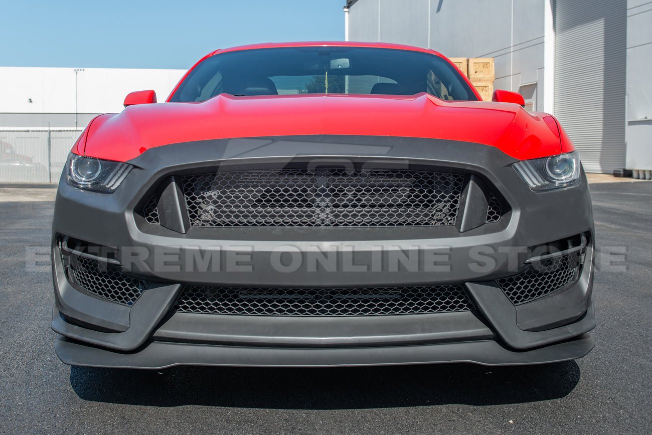Ford Mustang S550 GT350R Style Front Bumper Conversion Kit Unpainted 2015-2017