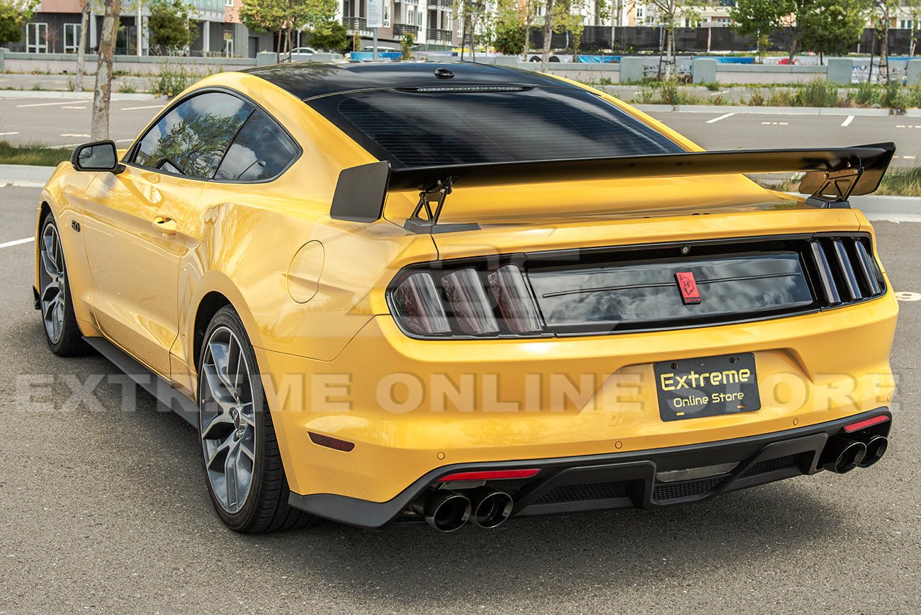 Ford Mustang S550 GT500 Style Conversion Full Body Kit Front Bumper Side Skirts High Wing 2015-2023