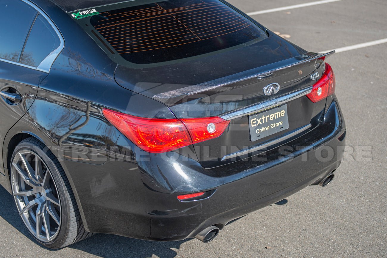 Infiniti Q50 Liberty Walk Style Carbon Fiber Rear Trunk Wing Spoiler 2014-Up