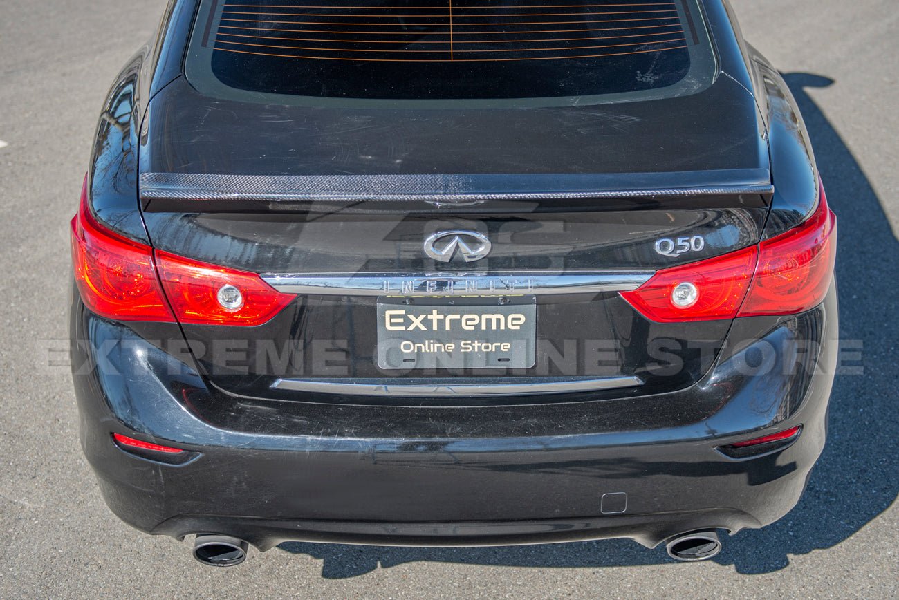 Infiniti Q50 Liberty Walk Style Carbon Fiber Rear Trunk Wing Spoiler 2014-Up