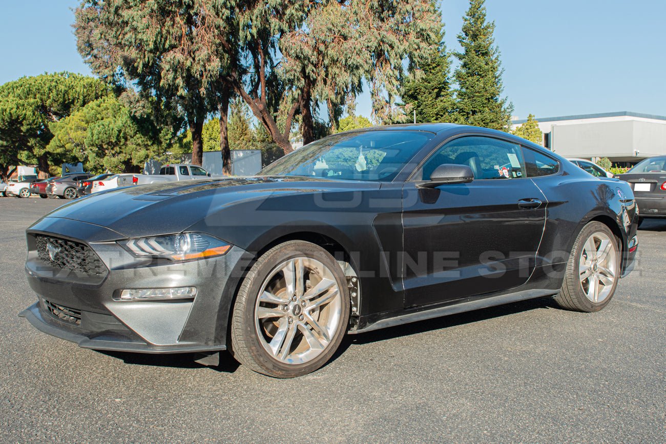 Ford Mustang S550 GT350 Style Matte Black Front Side Vented Fenders 2018-2023