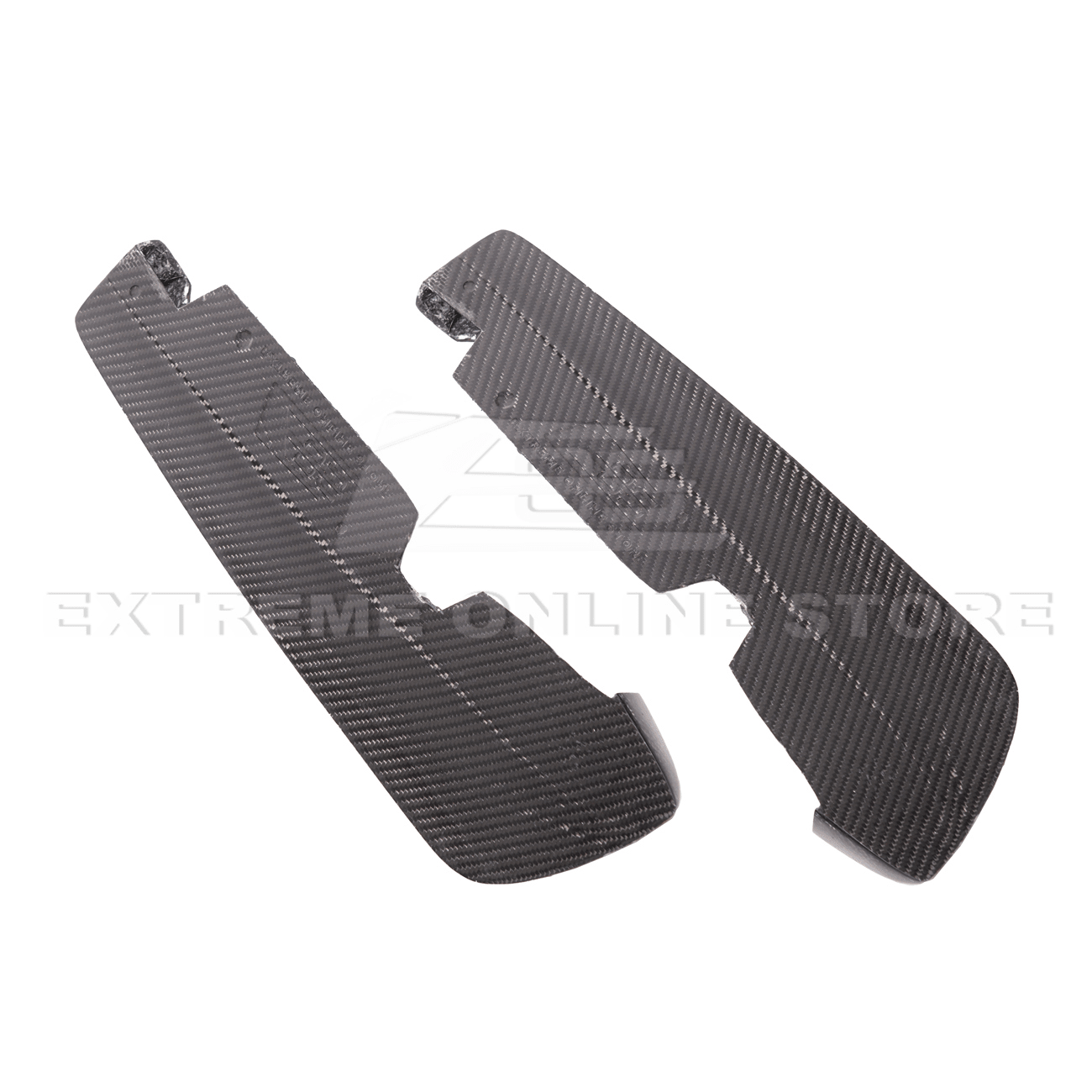 Subaru WRX STI VA CS Style Primer Black Carbon Fiber Rear Apron Lip 2015-2021