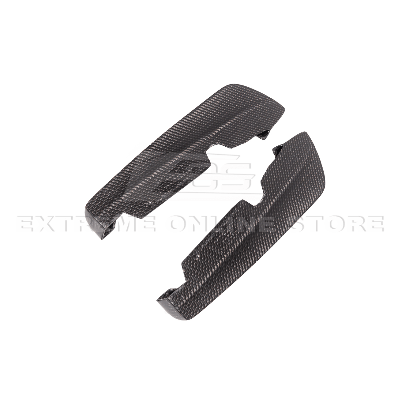 Subaru WRX STI VA CS Style Primer Black Carbon Fiber Rear Apron Lip 2015-2021