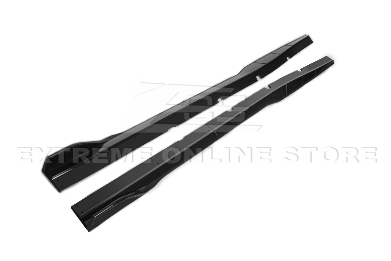 Dodge Charger LD SRT Performance Style Gloss Black Front Splitter Side Skirts Kit 2015-Up