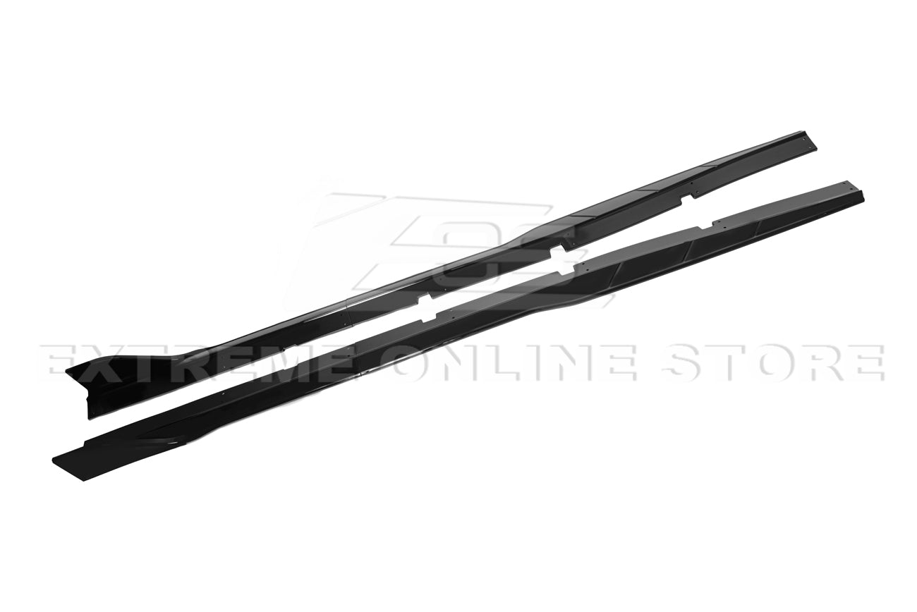 Dodge Charger LD SRT Performance Style Gloss Black Front Splitter Side Skirts Kit 2015-Up