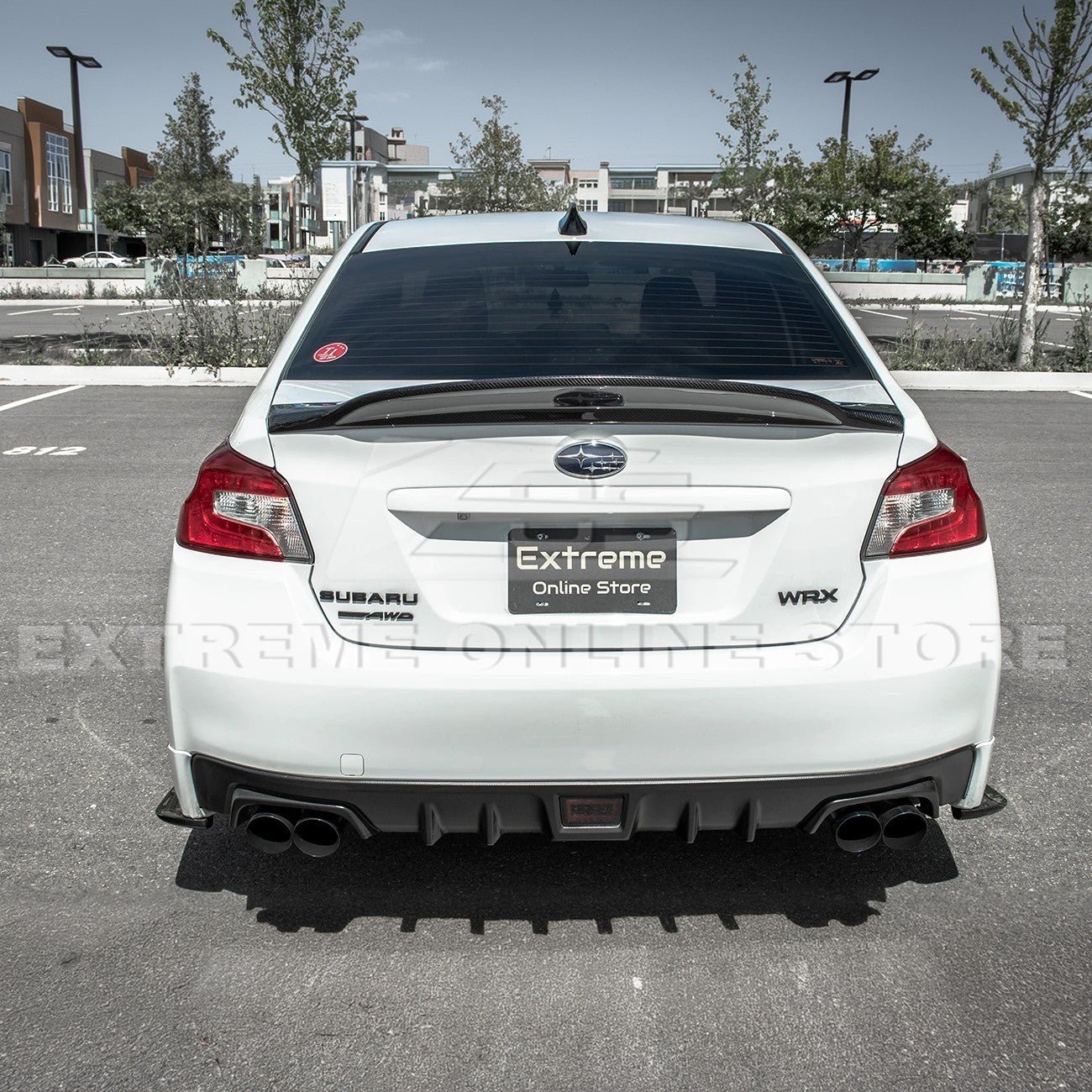 Subaru WRX STI VA High-Kick Duckbill Style Carbon Fiber Rear Trunk Spoiler 2015-2021