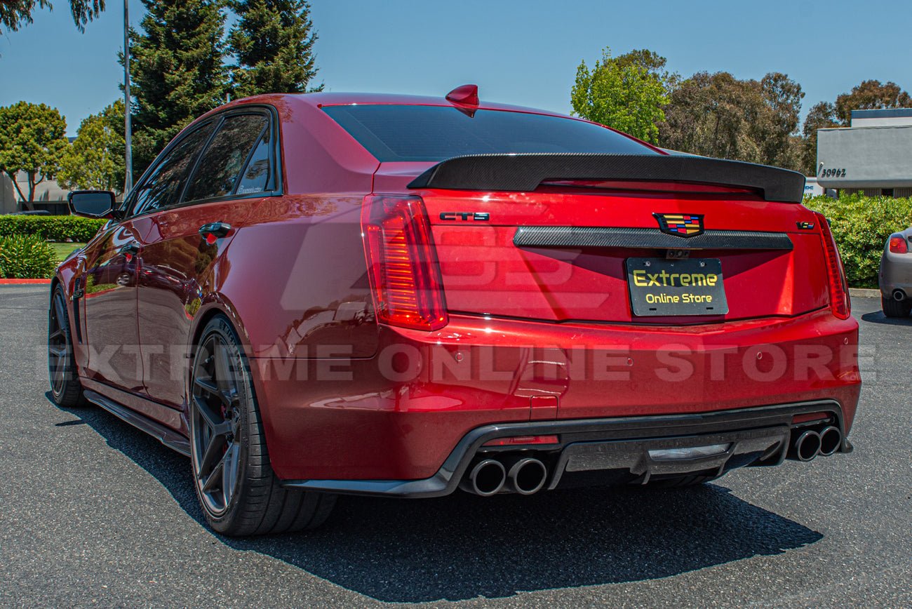 Cadillac CTS CTS-V GMX322 Dry Carbon Fiber Rear Deck Lid Center Trunk Insert 2014-2019