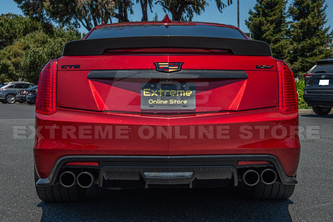 Cadillac CTS CTS-V GMX322 Dry Carbon Fiber Rear Deck Lid Center Trunk Insert 2014-2019