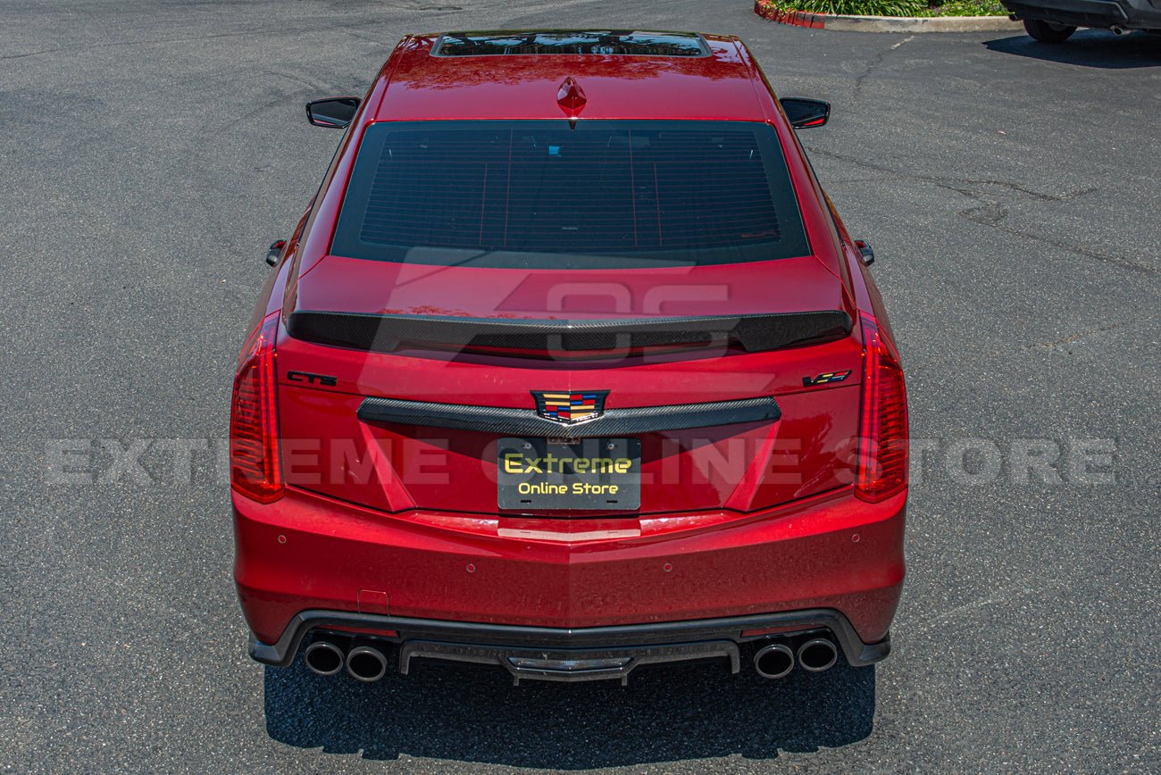 Cadillac CTS CTS-V GMX322 Dry Carbon Fiber Rear Deck Lid Center Trunk Insert 2014-2019