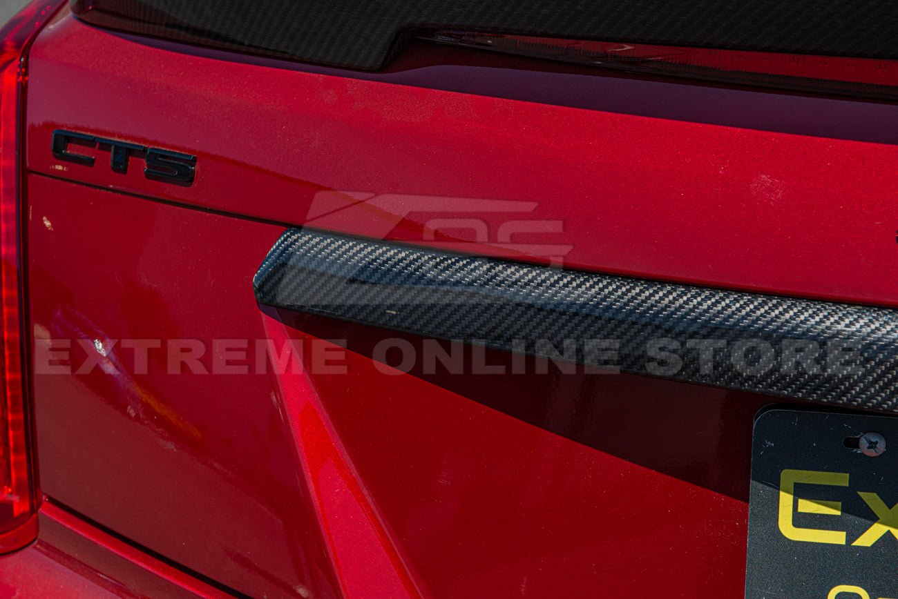 Cadillac CTS CTS-V GMX322 Dry Carbon Fiber Rear Deck Lid Center Trunk Insert 2014-2019
