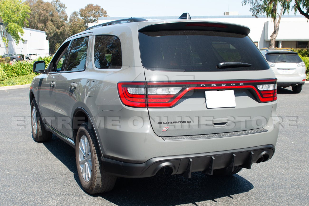 Dodge Durango WD Matte Black Rear Bumper Dual Exhaust Diffuser 2014-Up