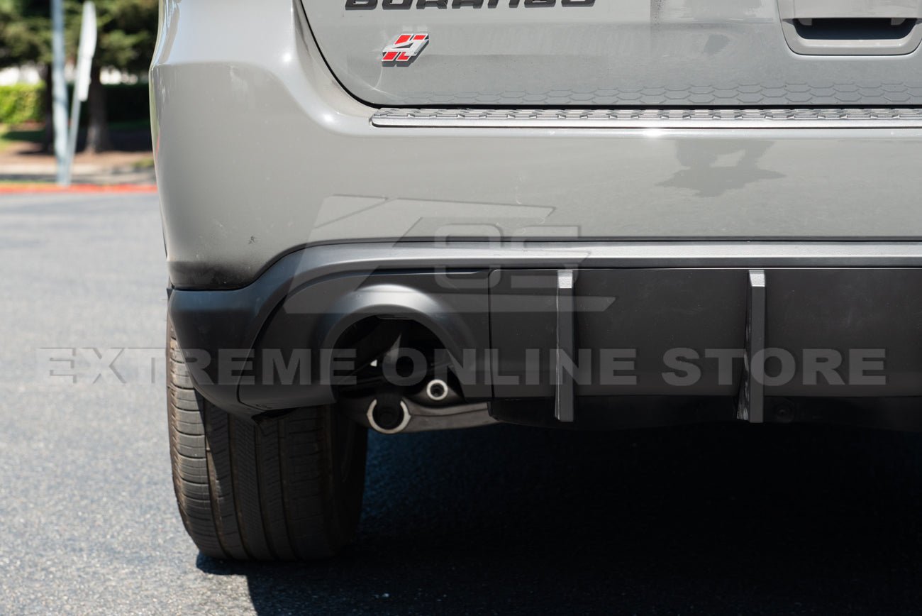 Dodge Durango WD Matte Black Rear Bumper Dual Exhaust Diffuser 2014-Up