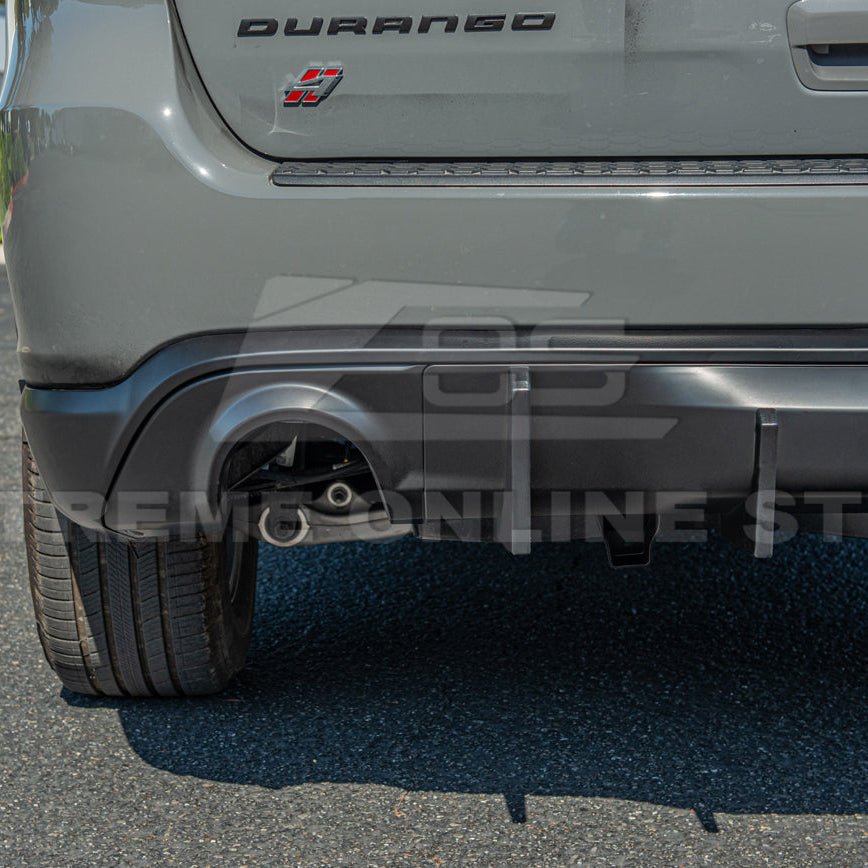Dodge Durango WD Track Style Matte Black Rear Dual Tips Diffuser 2014-Up
