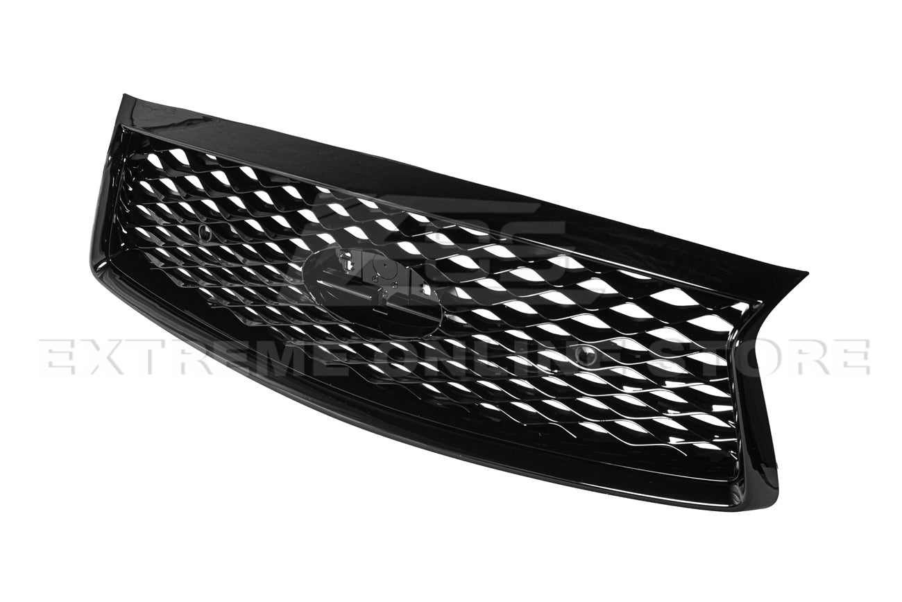 Infiniti Q50 Gloss Black Front Bumper Grille Cover 2018-Up