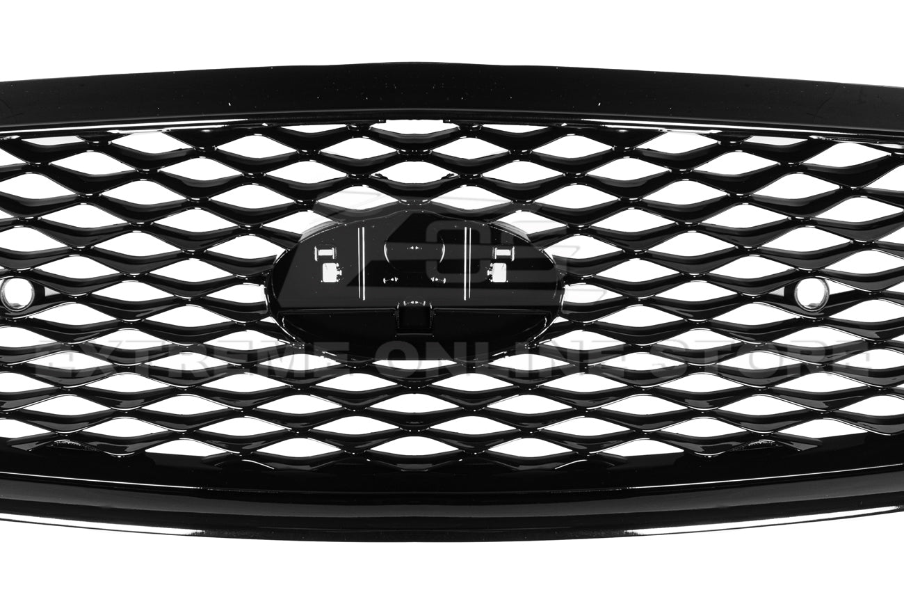 Infiniti Q50 Gloss Black Front Bumper Grille Cover 2018-Up