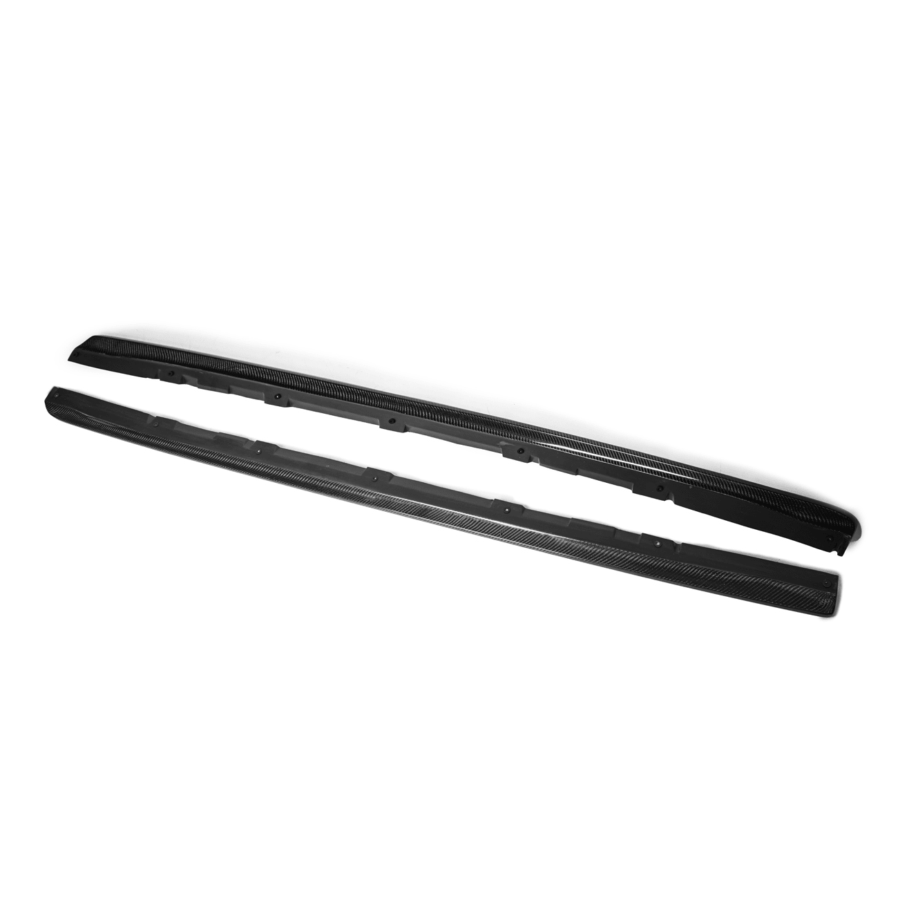 Subaru WRX STI VA CS Style Carbon Fiber Primer Black Side Skirts Rocker Panels 2015-2021