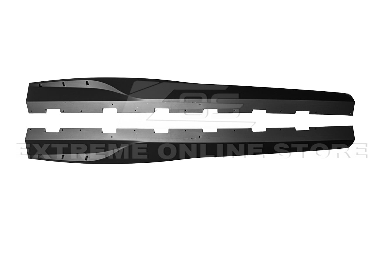 Chevrolet Camaro 5th Gen Track Style Matte Black Side Skirts Rocker Panels 2010-2015