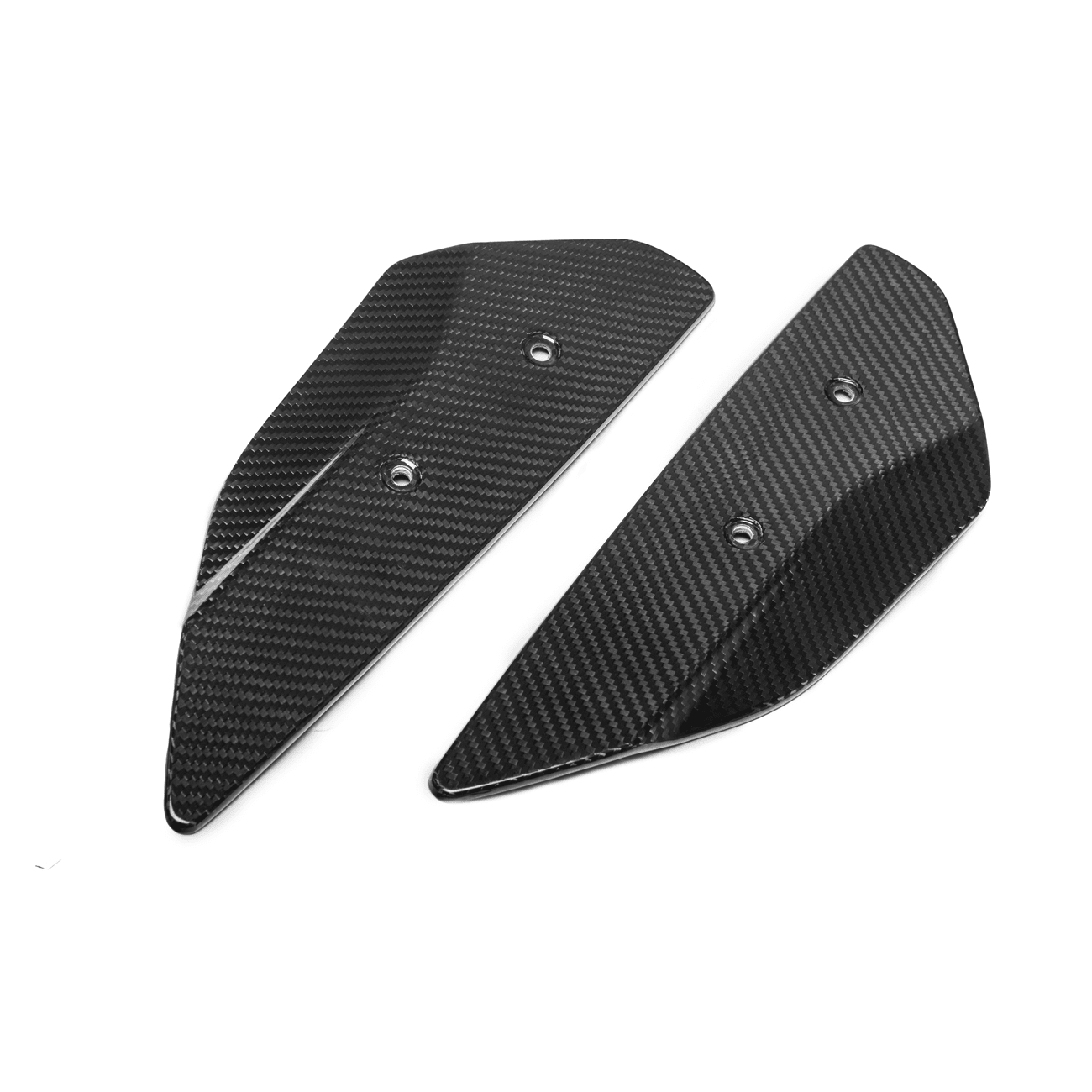 Chevrolet Corvette C8 GM Factory Style Dry Carbon Fiber Rear Spoiler Side Winglets 2020-Up