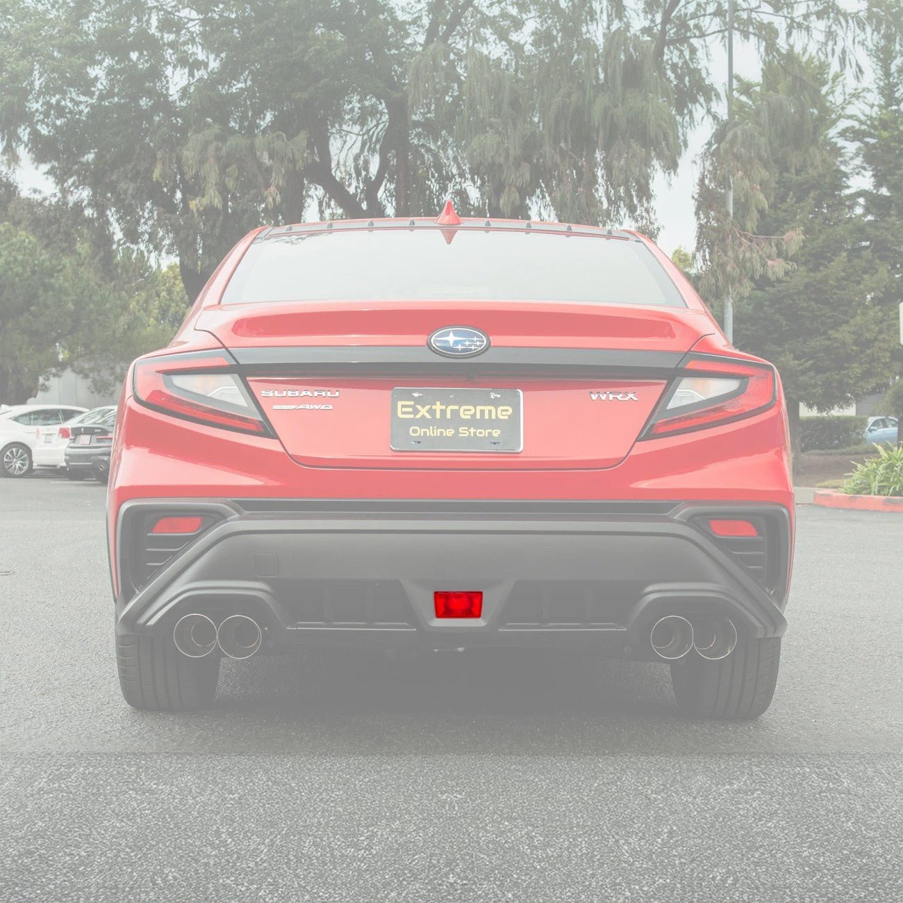 Subaru WRX VB JDM Factory Style Crystal Red / Smoke Rear Fog Light Brake Lamp Bracket 2022-Up