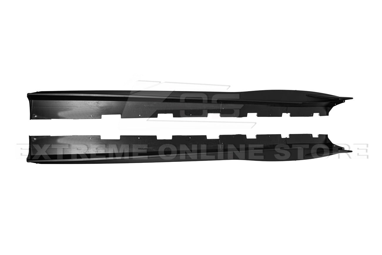 Chevrolet Camaro 5th Gen Track Style Matte Black Side Skirts Rocker Panels 2010-2015