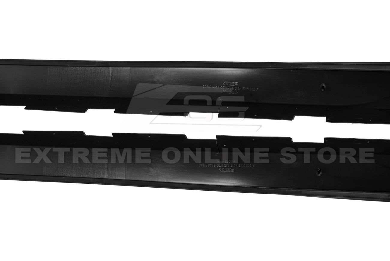 Chevrolet Camaro 5th Gen Track Style Matte Black Side Skirts Rocker Panels 2010-2015