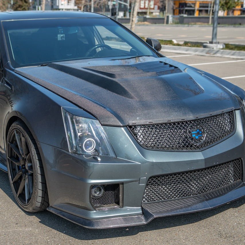 Cadillac CTS-V GMX322 Carbon Fiber Vented Front Hood 2009-2015