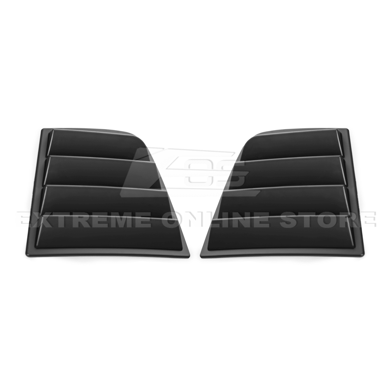 Dodge Charger Matte Black Rear Side Window Louver Sun Shade Cover 2015-Up