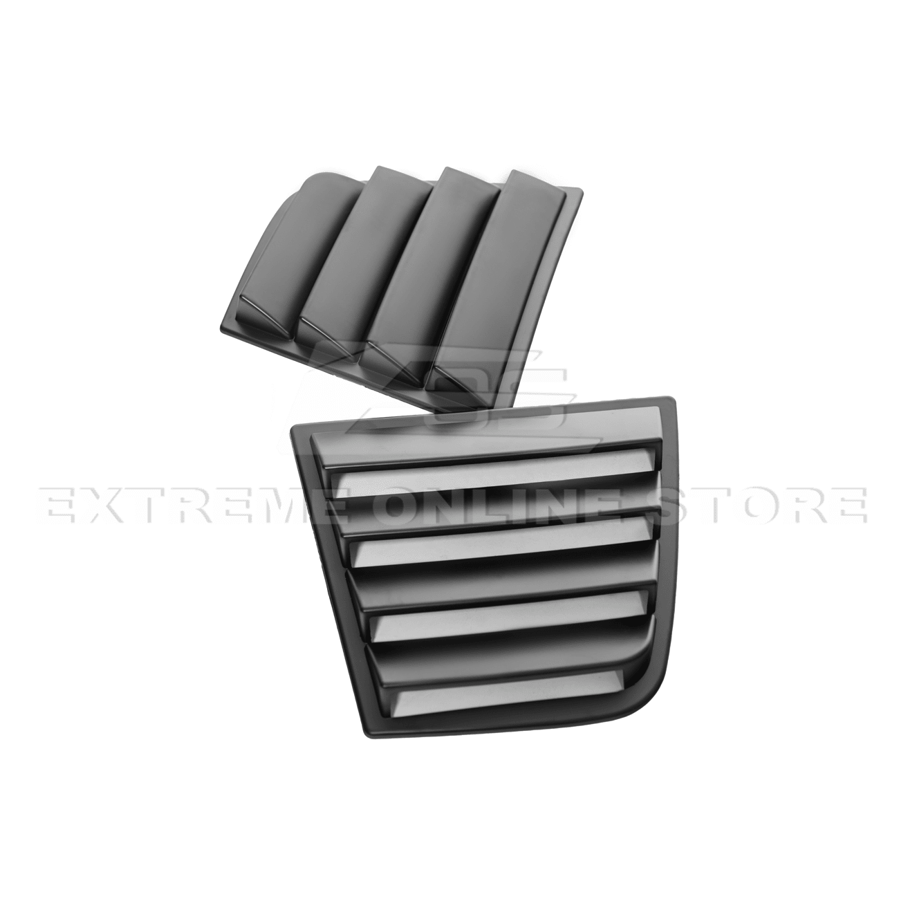 Dodge Charger Matte Black Rear Side Window Louver Sun Shade Cover 2015-Up