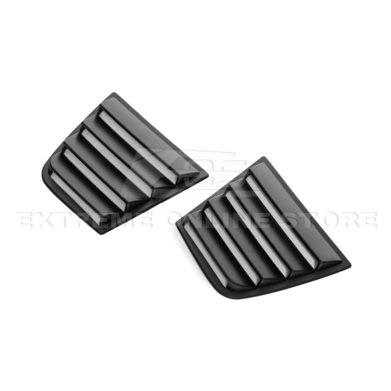 Dodge Charger Matte Black Rear Side Window Louver Sun Shade Cover 2015-Up