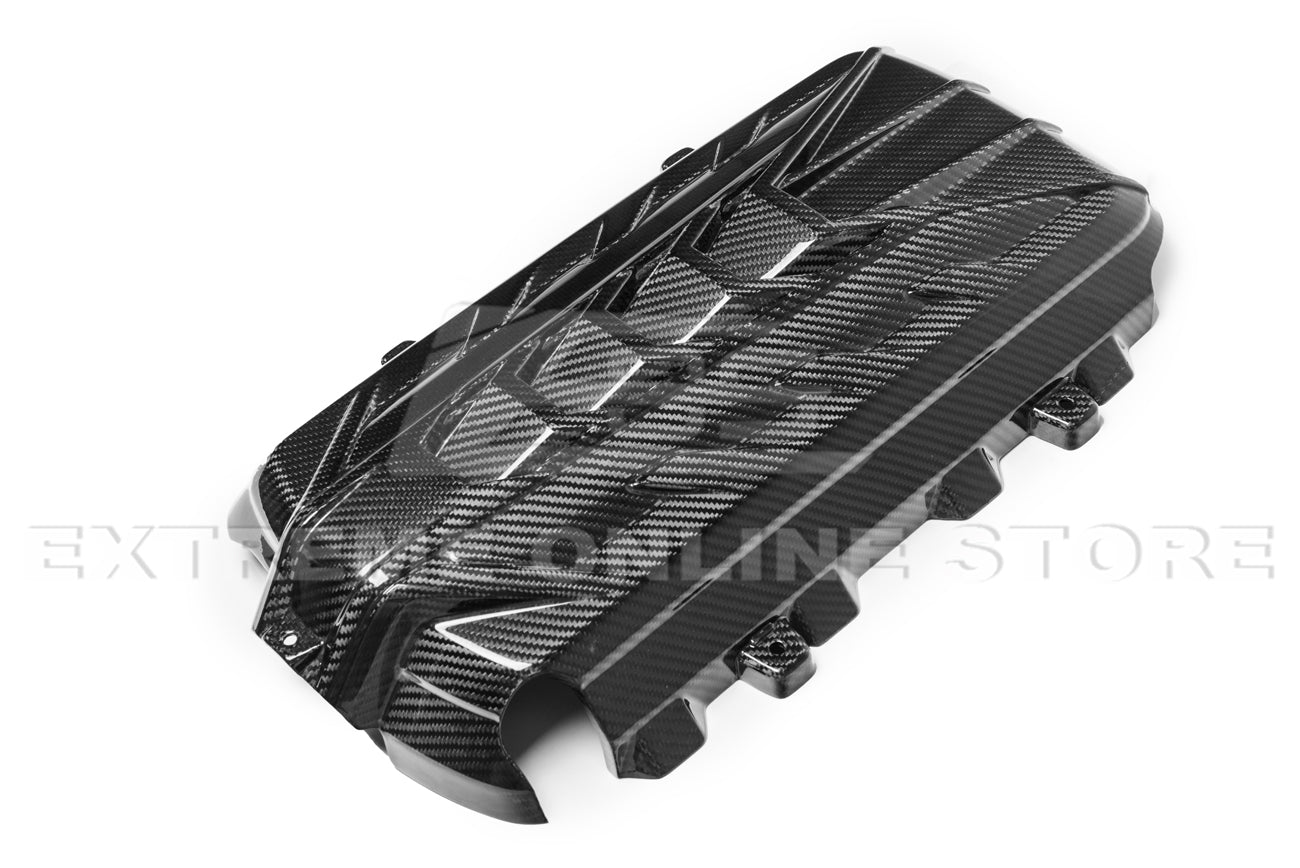 Chevrolet Corvette C8 Carbon Fiber Engine Cover Bay Panel Insert Coupe 2020-2024