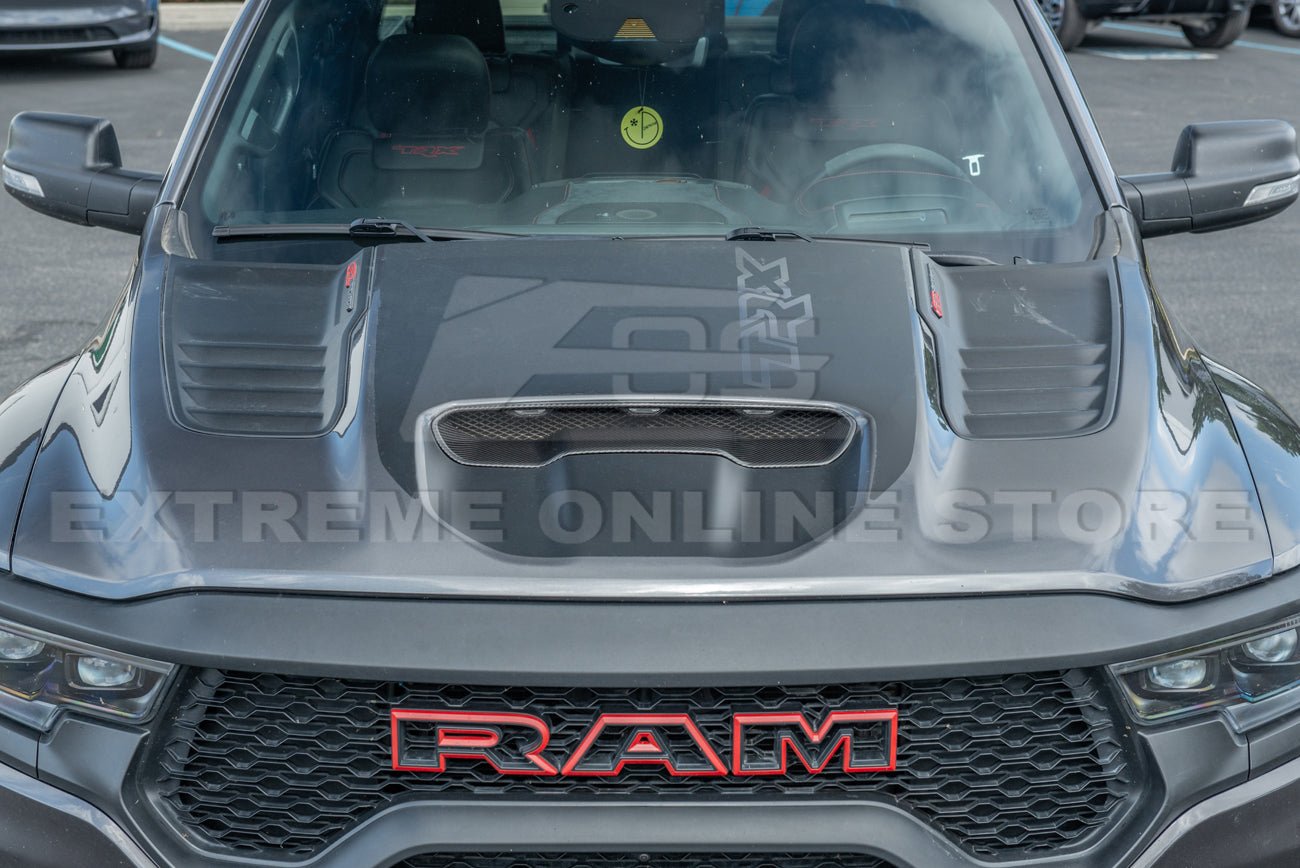 Ram 1500 TRX DT Carbon Fiber Front Air Intake Hood Scoop 2019-Up