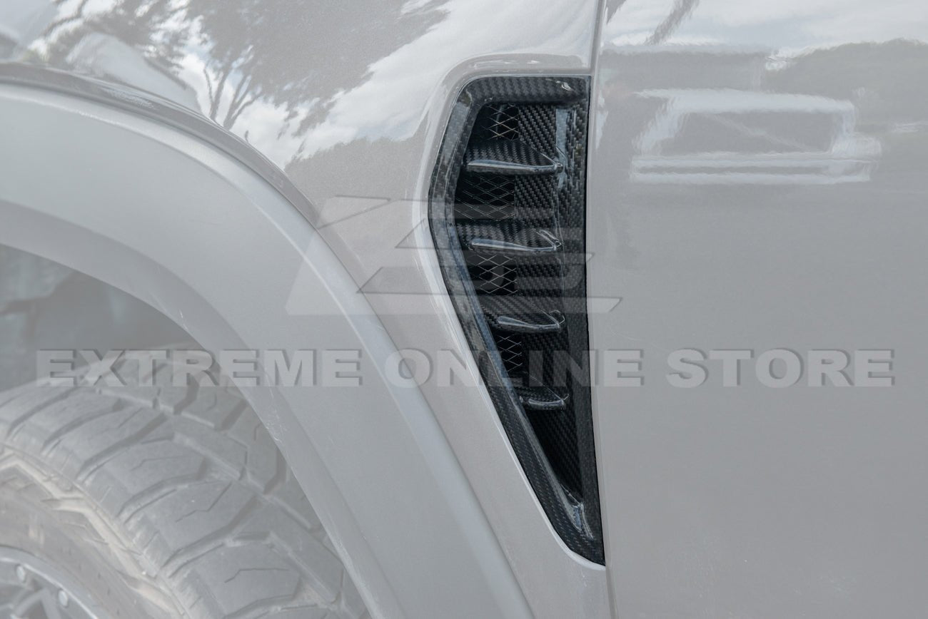 Ram 1500 DT TRX Style Carbon Fiber Side Door Fender Vent Trim 2019-Up