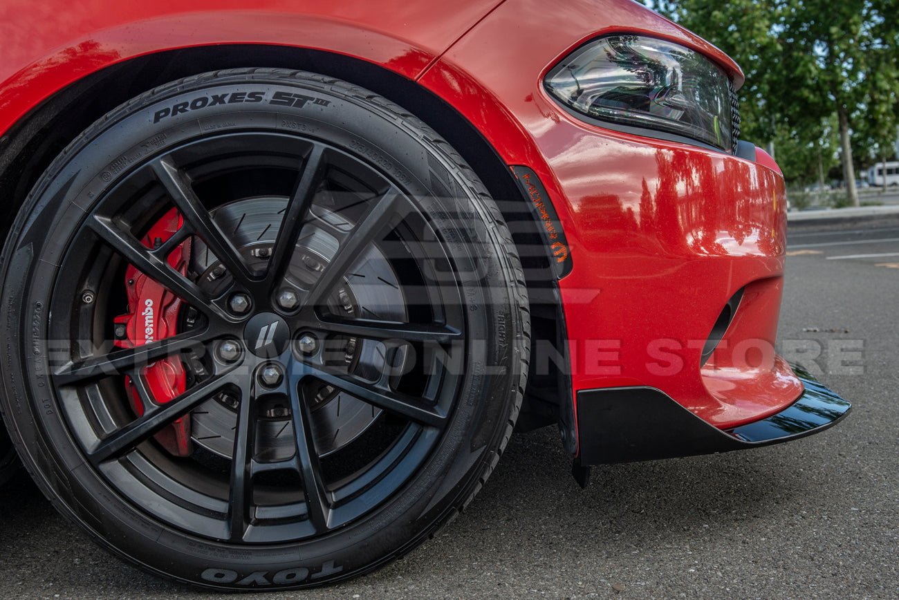 Dodge Charger LD SRT Style Front Splitter Side Skirts Rocker Panel Kit 2015-Up