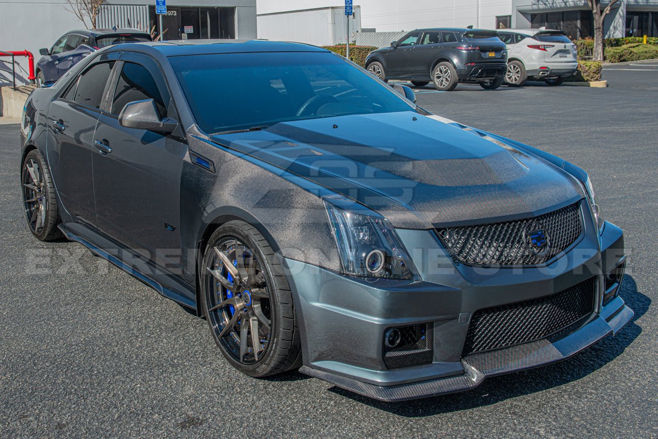 Cadillac CTS CTS-V Factory Style Dry Carbon Fiber Mirror Covers 2009-2015