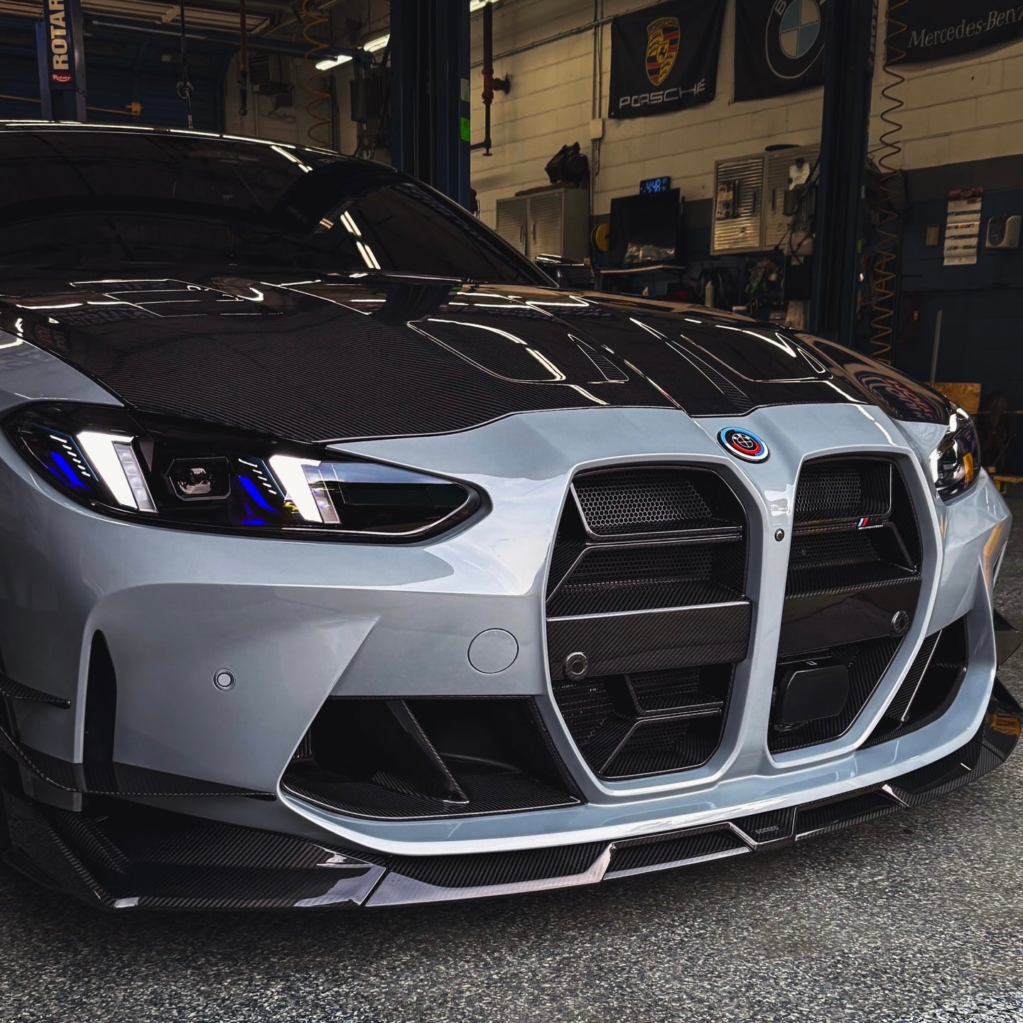 BMW G8X G80 M3 G82 M4 G22 4 Series CSL Yellow/White Complete Snake Eyes Style Headlights 2021 - Current