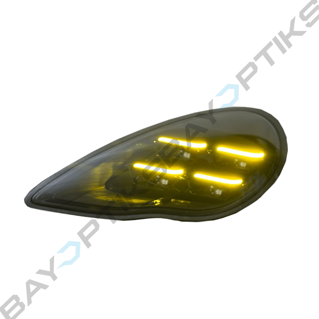 Porsche Panamera 970.1 Yellow/White Dual Color DRL Matrix Style Headlights 2010-2013