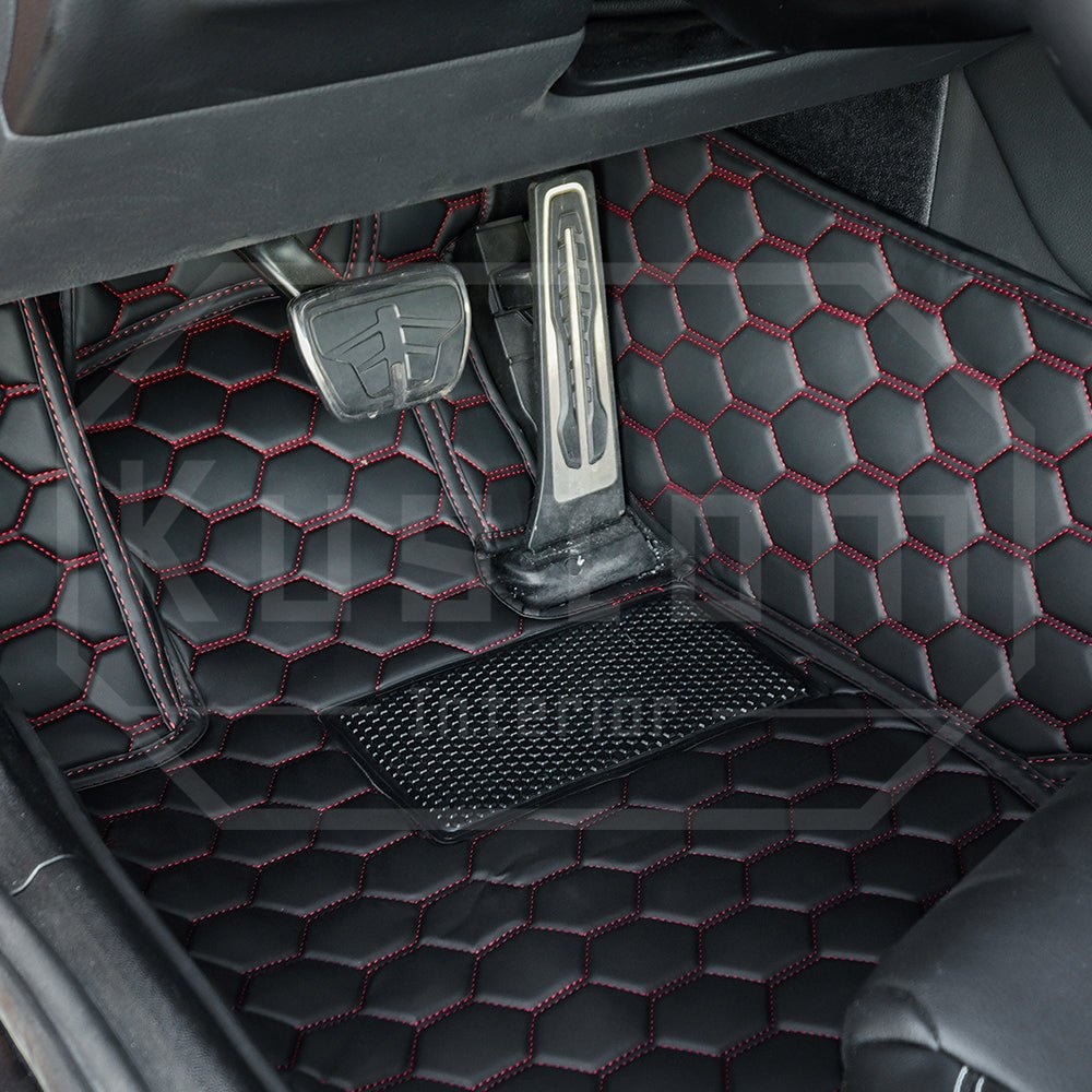 2020 - 2025 Toyota Supra Honeycomb Leather Floor Mat