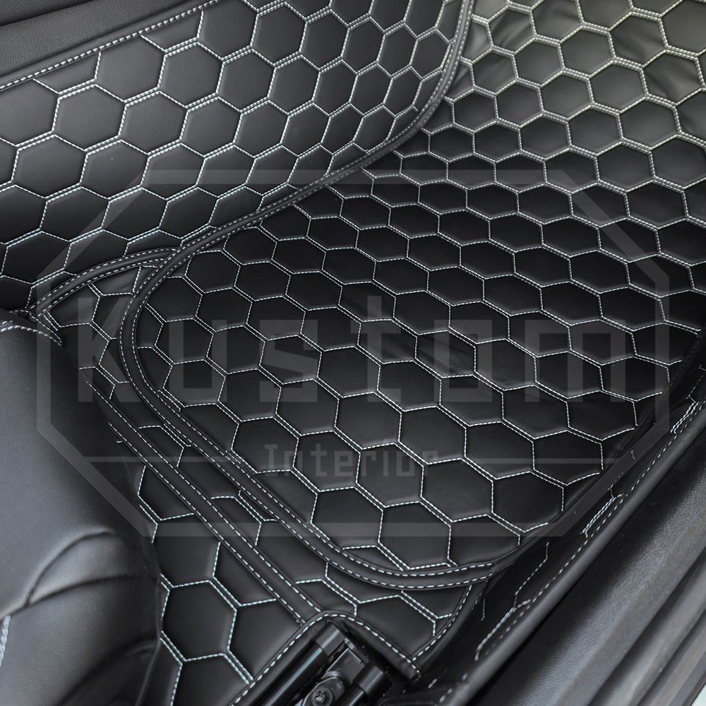 2020 - 2025 Toyota Supra Honeycomb Leather Floor Mat