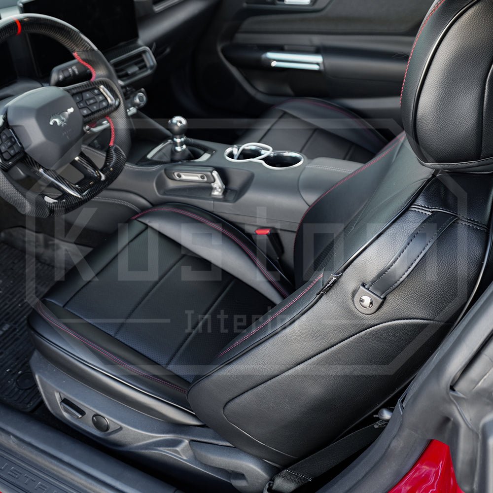 2015-23 Ford Mustang S550 Coupe Genuine Leather Seat Covers