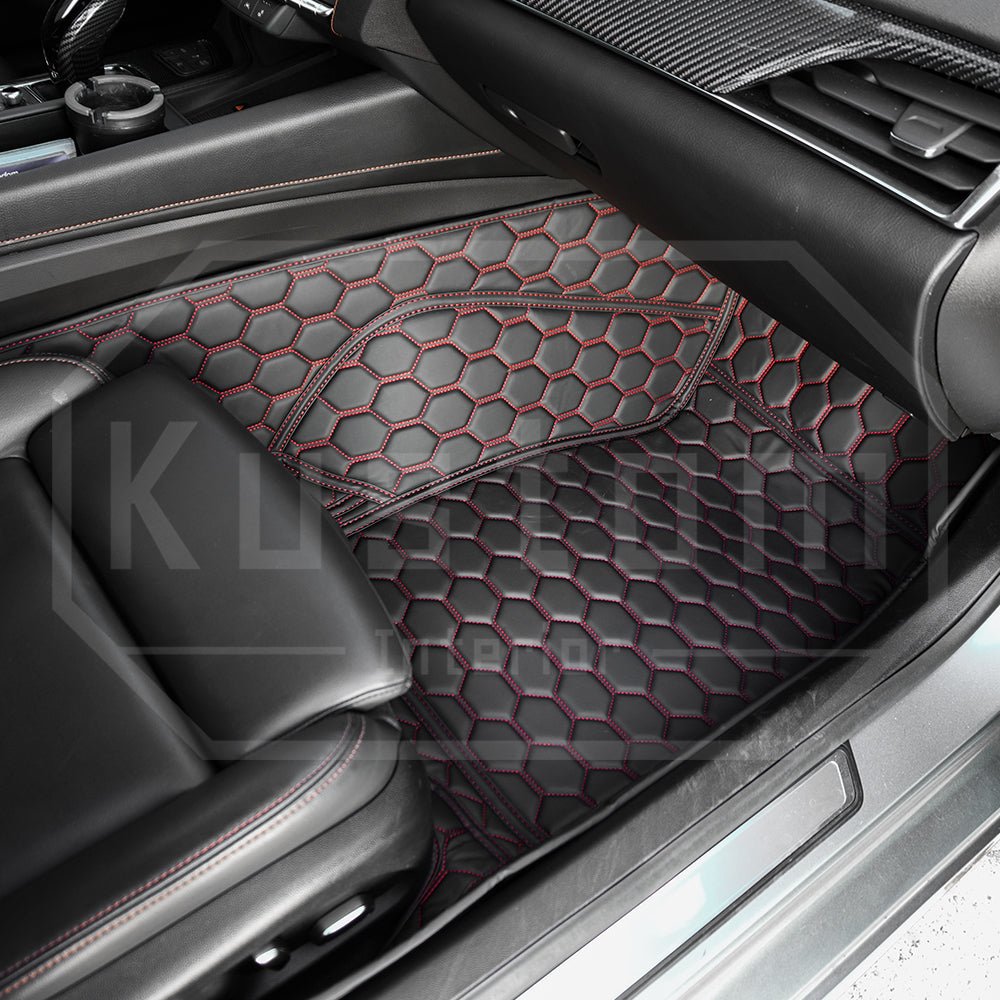 2020 - 2025 Cadillac CT5 / CT5-V Custom Leather Floor Mat