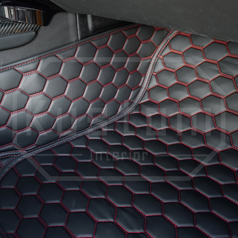2020 - 2025 Toyota Supra Honeycomb Leather Floor Mat