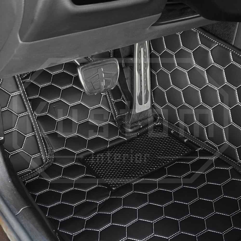 2020 - 2025 Toyota Supra Honeycomb Leather Floor Mat