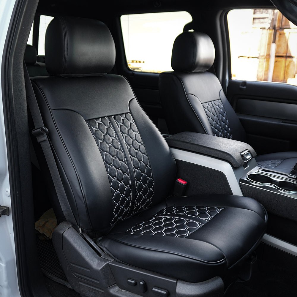 2009-14-ford-f-150-f-250-premium-custom-leather-seat-coversSuperCrew (Crew Cab) W/ Front Middle Jump Seat