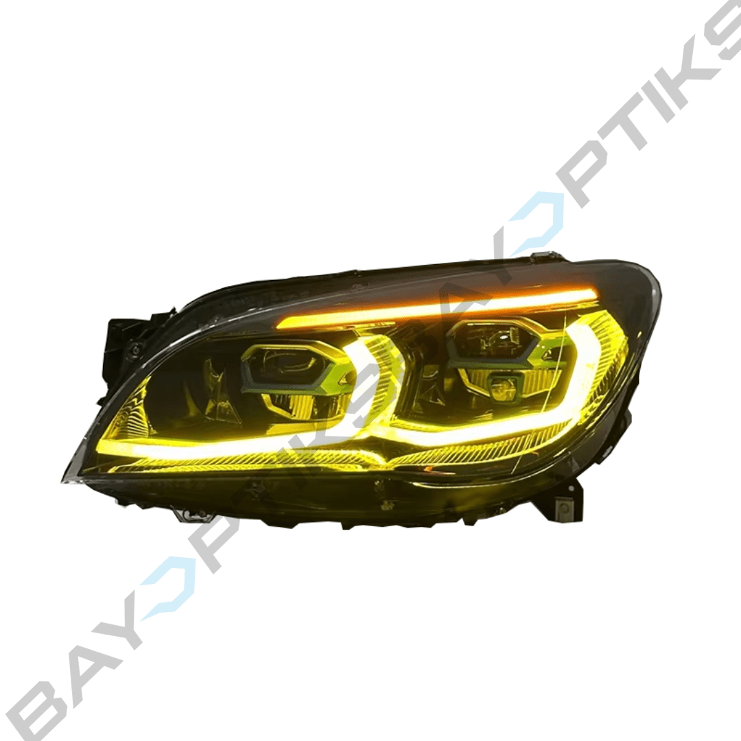 BMW 7 Series F02 G12 Style Dual Color LED Headlights 2009-2015