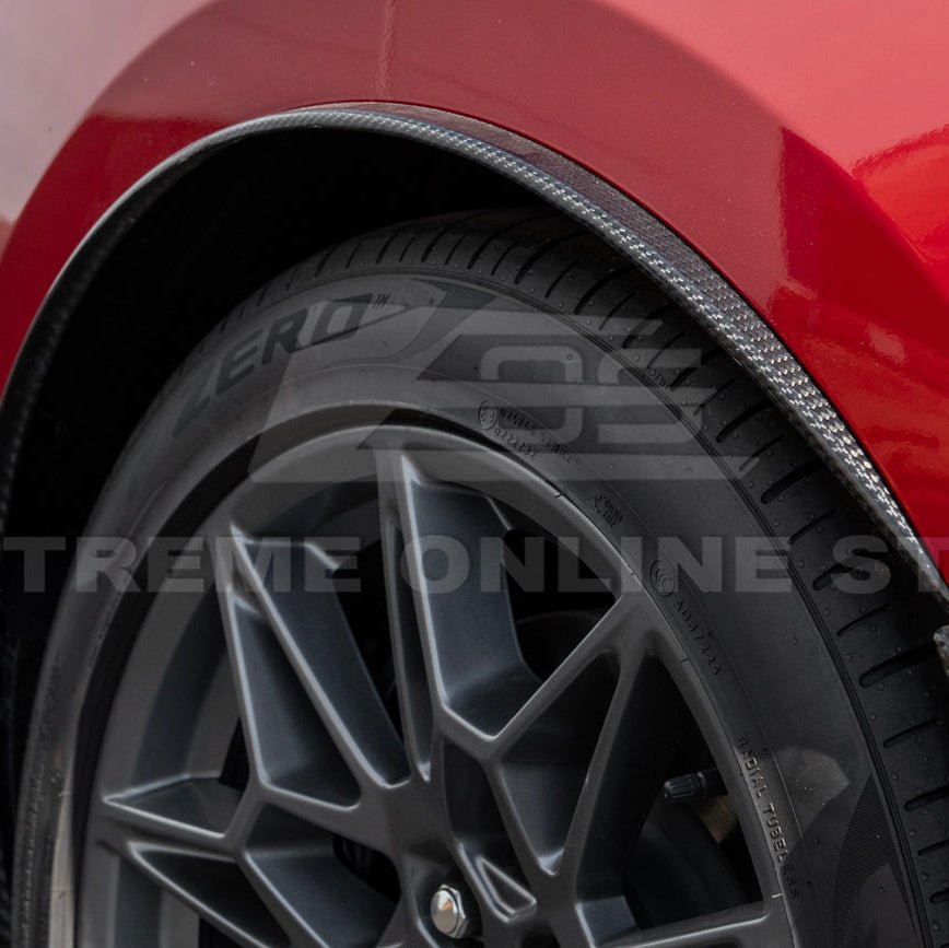 Mustang S650 Dry Carbon Fiber Rear Quarter Fender Flare Extensions 2024-Up