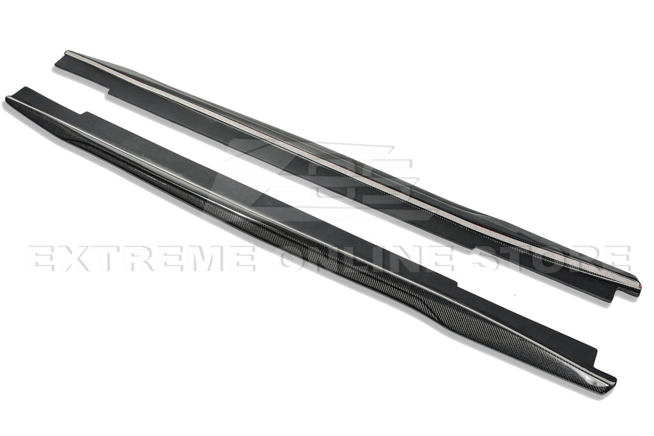 Cadillac CTS-V Alpha Carbon Fiber Front Splitter Side Skirts Wheel Arch Kit 2016-2019