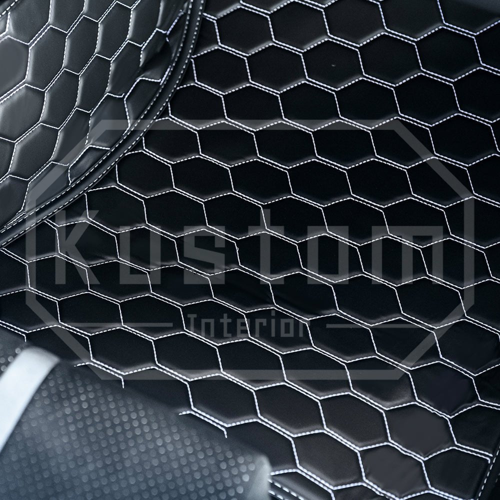 2022-2025 Toyota GR86 / Subaru BRZ Honeycomb Leather Floor Mat Liners