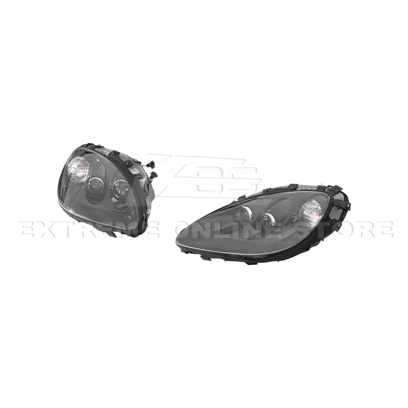 Chevrolet Corvette C6 OEM Style Clear Lens Painted Housing HID Headlights 2005-2013