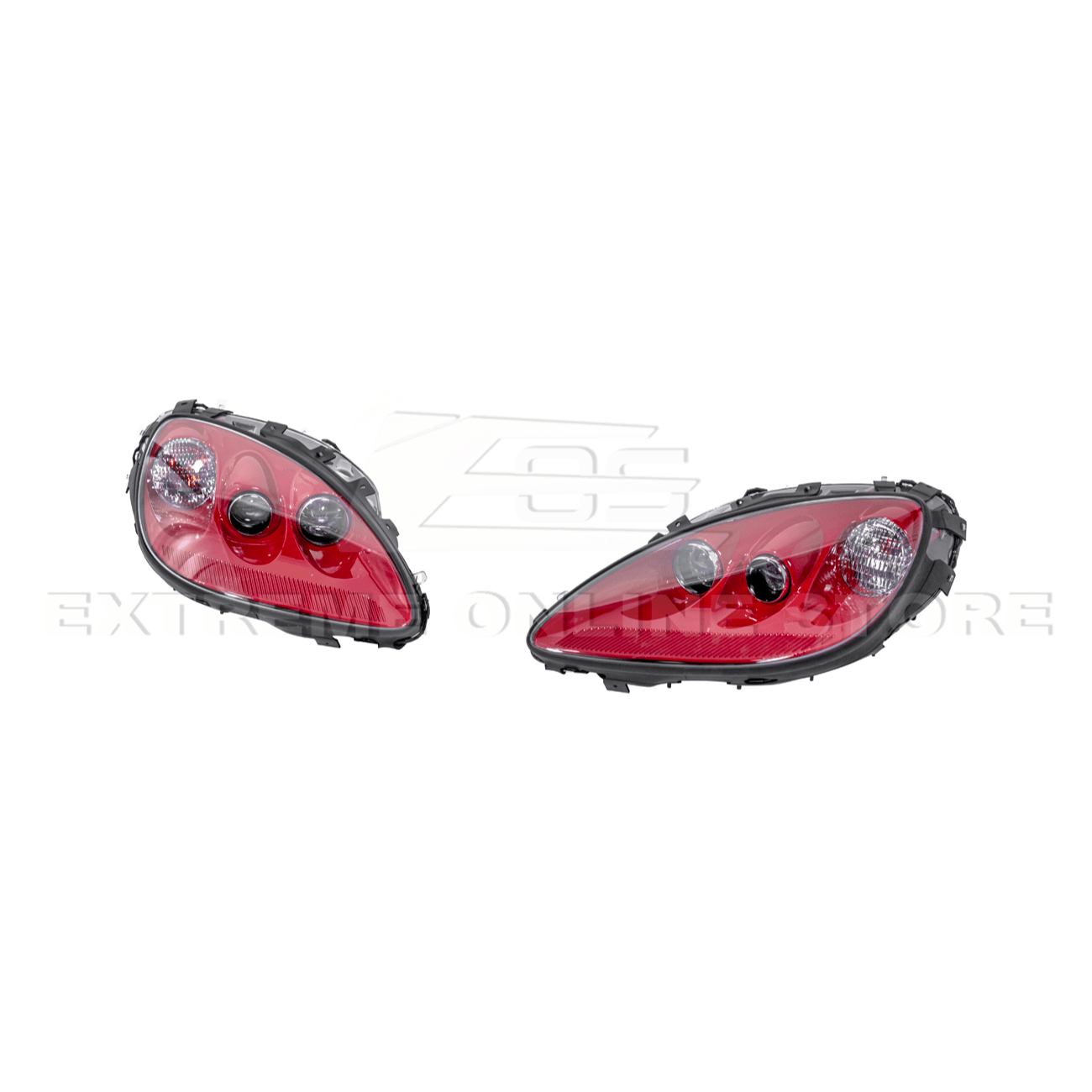 Chevrolet Corvette C6 OEM Style Clear Lens Painted Housing HID Headlights 2005-2013