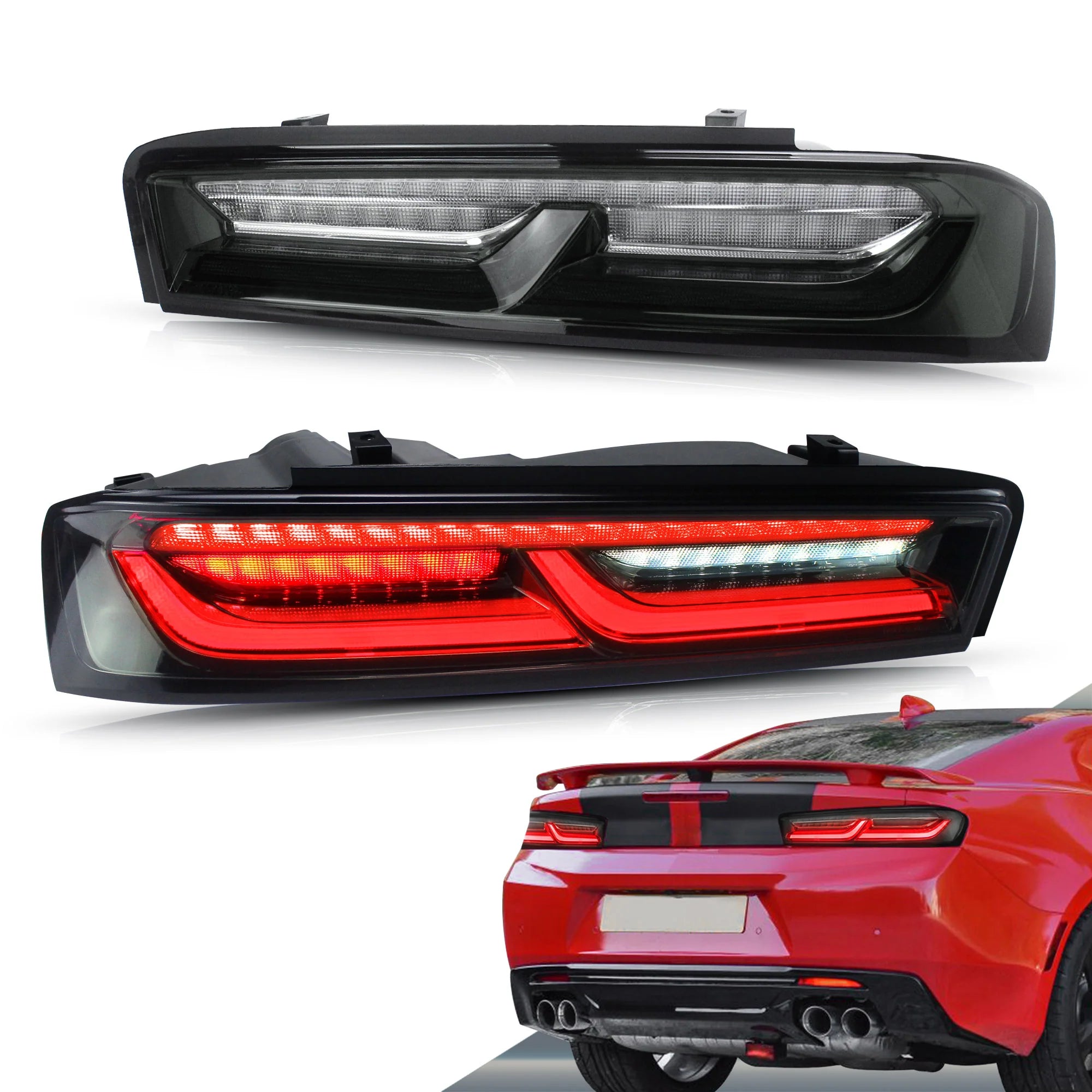 Chevrolet Camaro W/ Sequential Turn Signal (Red) LED Taillights 2016 - 2018